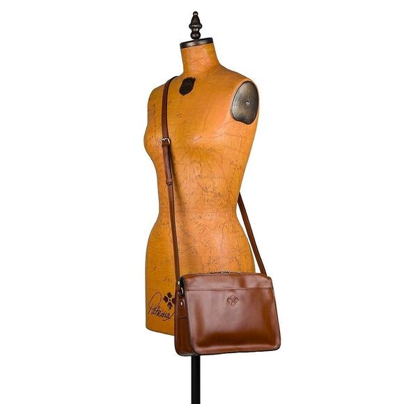 Patricia Nash Heritage Collection Nazaire Crossbody Bag Tan - Picture 13 of 13